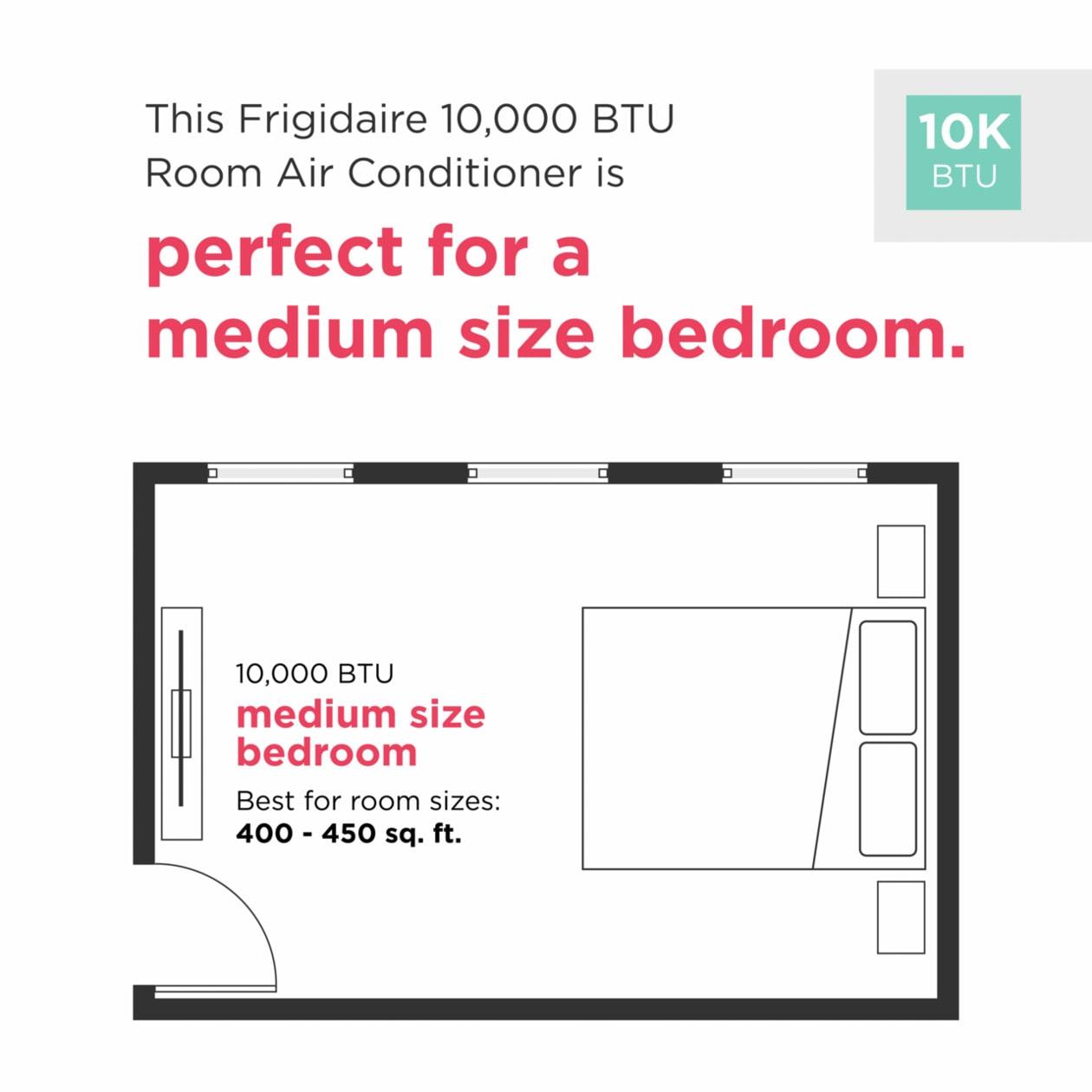 Frigidaire FHTC103WB2 10,000 Btu Through The Wall Room Air Conditioner 208/230 V