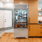 True Caliber TR30RBFRSGA 30 Inch Refrigerator With Bottom Freezer - Door: Stainless Glass - Stainless Steel Finish, Stainless Steel Hardware, Right Hinge