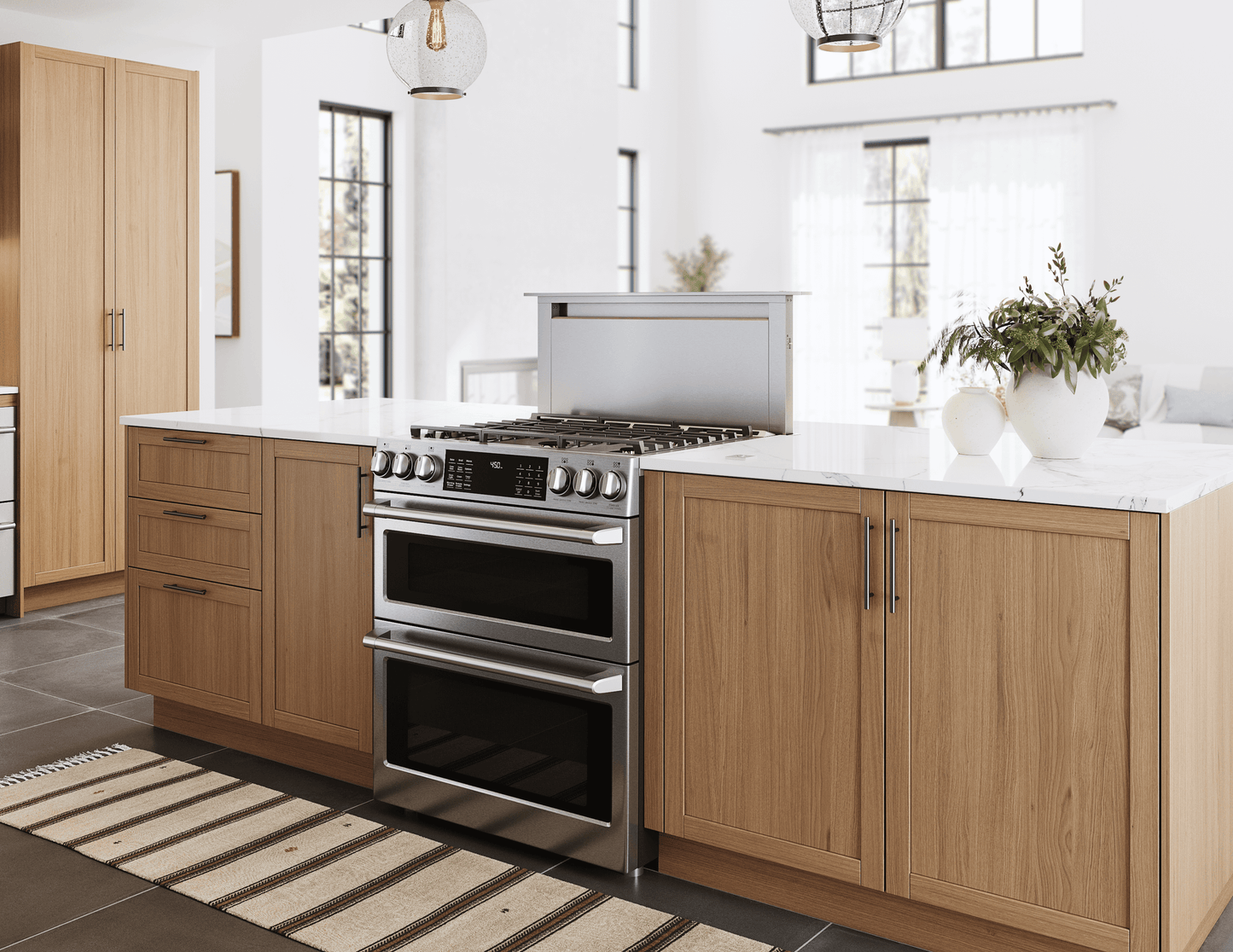 Zephyr ZTVE30AS Treviso Downdraft, 14" Rise, 30" Width, Ss, 600 Cfm