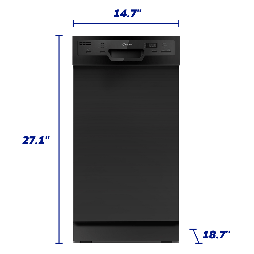 Element Appliance ENB6631PEBB Element 18" Front Control Built-In Dishwasher - Black (Enb6631Pebb)