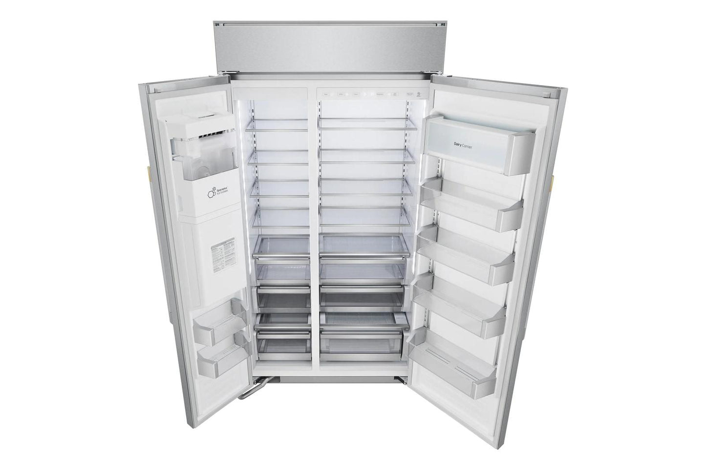 Lg US26WBB92S Lg Signature 26 Cu. Ft. Smart Side-By-Side Built-In Refrigerator With Ice & Water Dispenser