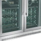 Forno FWCDR661048S Forno Abruzzo 48-Inch Dual Zones Wine Cellar, 102 Bottles, 24 Cu. Ft., Green Acrylic Holders & Black Shelves