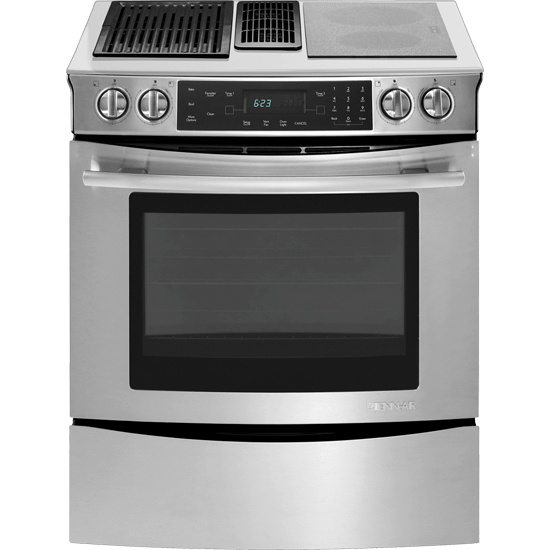 Jennair JES9750CAS Slide-In Modular Electric Downdraft Range, 30"