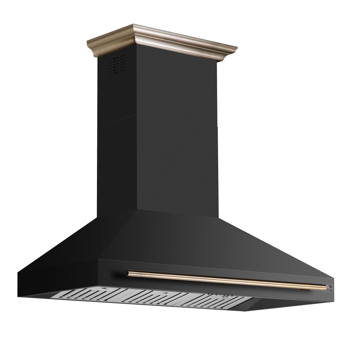 Forno FRHWM509548BLK Forno Aria 48 Inch Wall-Mounted Range Hood In Black