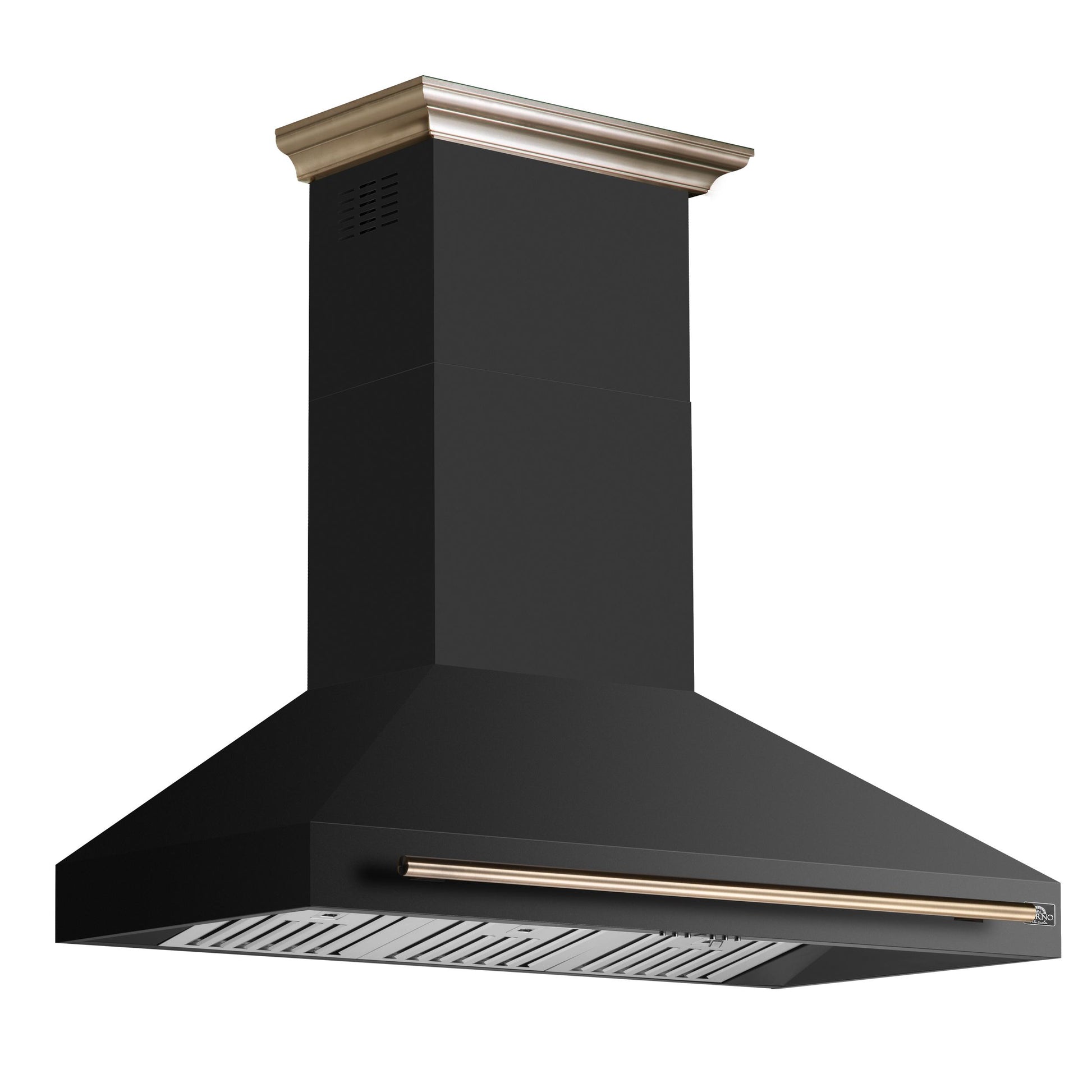 Forno FRHWM509548BLK Forno Aria 48 Inch Wall-Mounted Range Hood In Black
