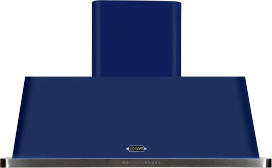 Ilve UAM120MB Majestic 48 Inch Blue Wall Mount Range Hood