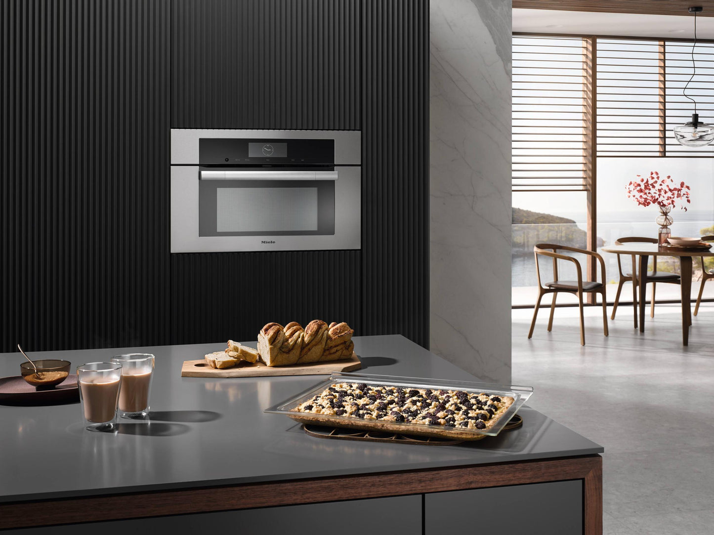 Miele H7770BMCTS H 7770 Bm Clean Touch Steel - 30" Compact Speed Oven In A Perfectly Combinable Design With Automatic Programs And Roast Probe.