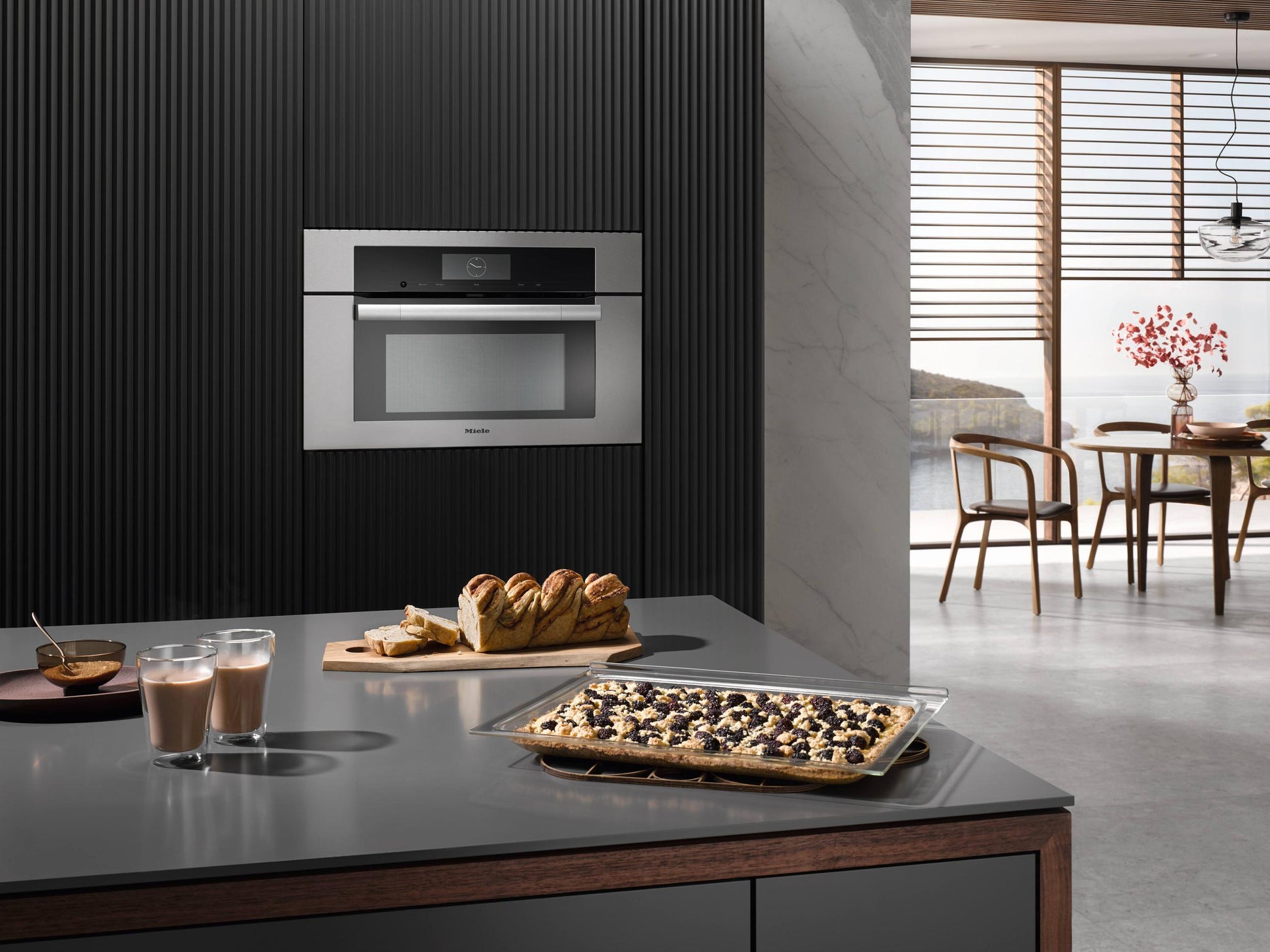 Miele H7770BMCTS H 7770 Bm Clean Touch Steel - 30" Compact Speed Oven In A Perfectly Combinable Design With Automatic Programs And Roast Probe.