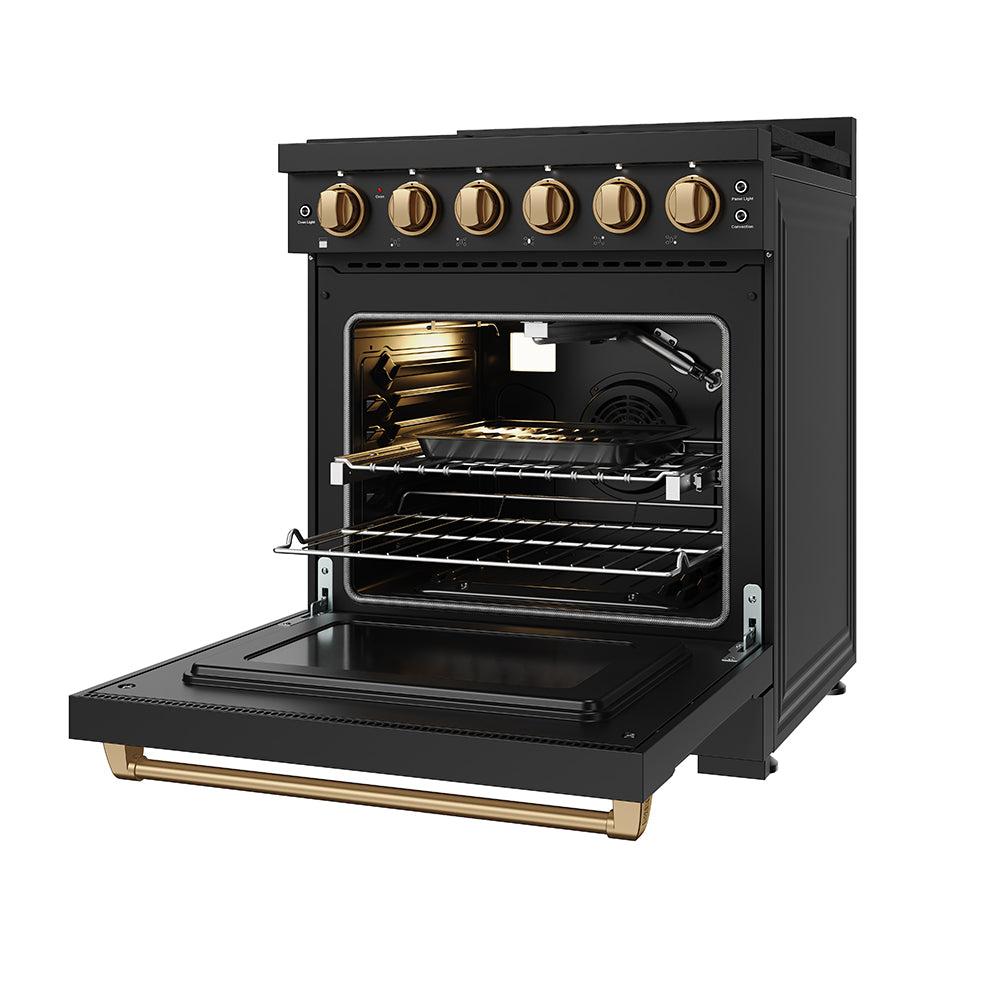 Thor Kitchen RSG30PBBRZ 30 Inch Professional Gas With Precision Knob Control In Black/Bronze