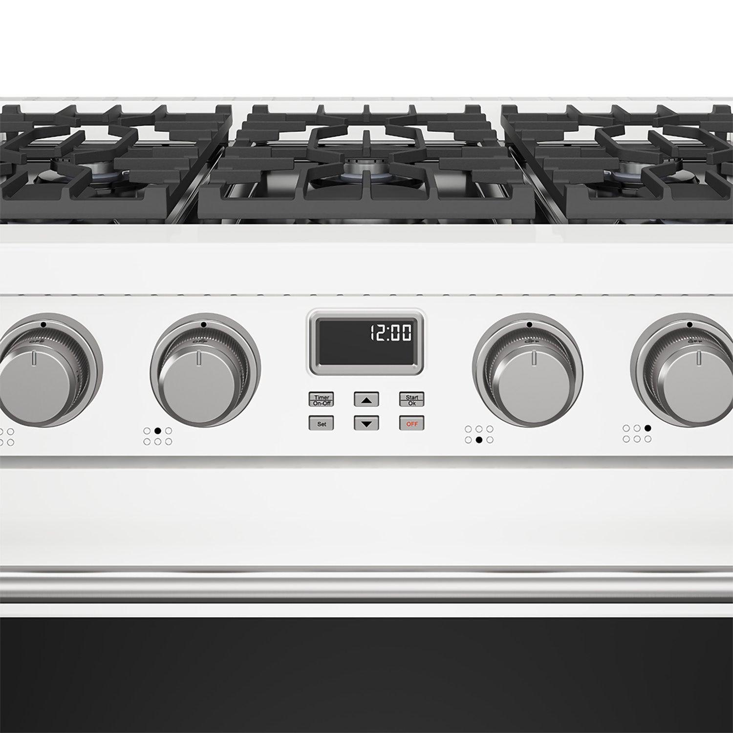 Thor Kitchen ARG36WLP 36 Inch Liquid Propane Range In White - Contemporary Professional