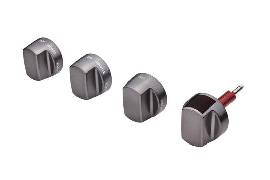 Wolf 9066981 48" Induction Range Brushed Gray Knob Kit