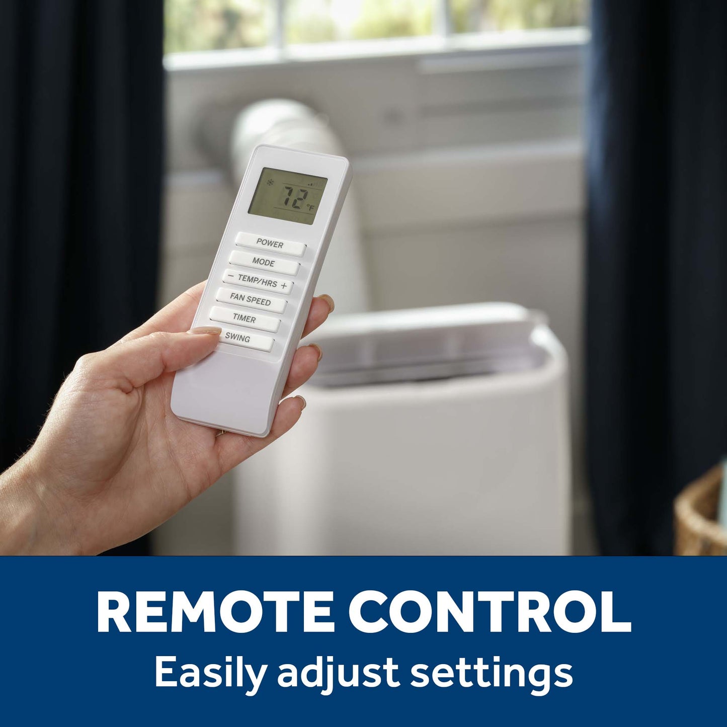 Ge Appliances APLS08WWF Ge® 8,000 Btu Class Smart Portable Air Conditioner For Medium Rooms Up To 350 Sq Ft. (8,100 Btu Doe)