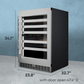 Element Appliance EWD24BES Cellara By Element 24 In., 46 Bottle Dual-Zone Wine Cooler - Stainless Steel