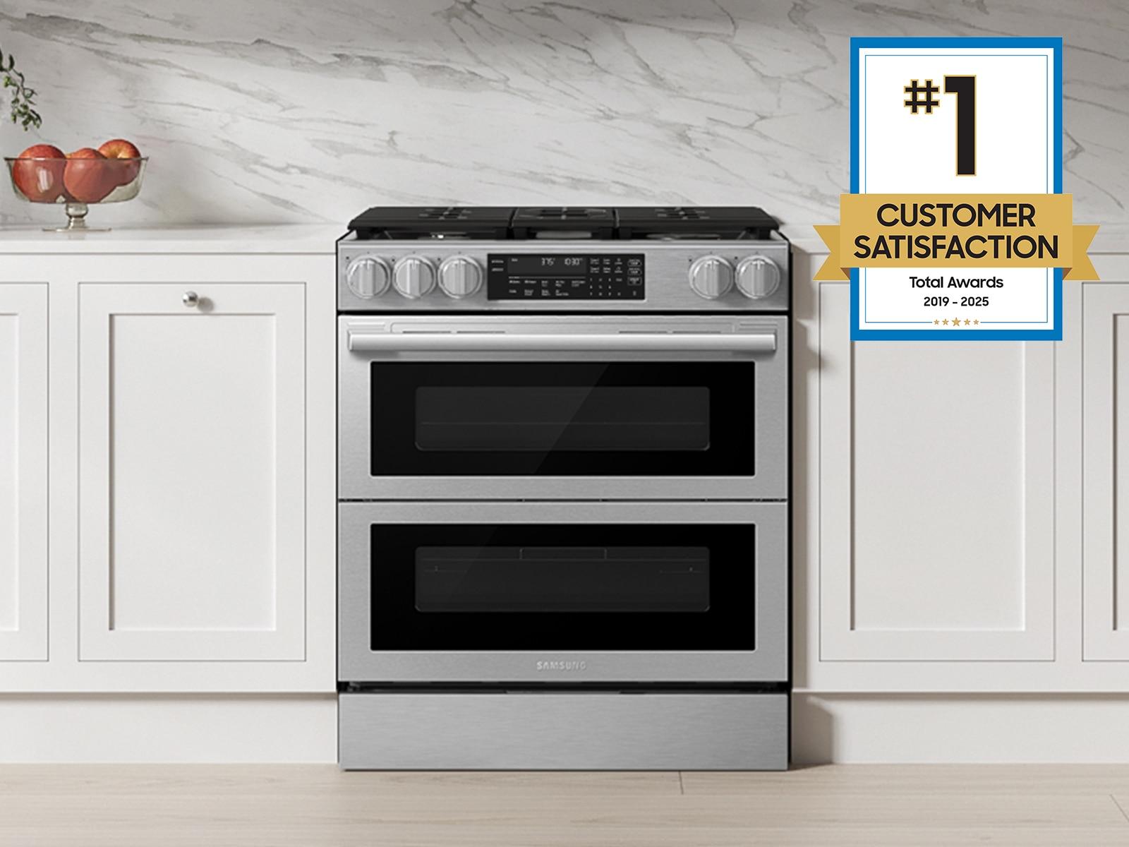 Samsung NSG90H60DR Bespoke Smart Slide-In Gas Range Flex Duo™ Oven Pro Style Design Dual True Convection