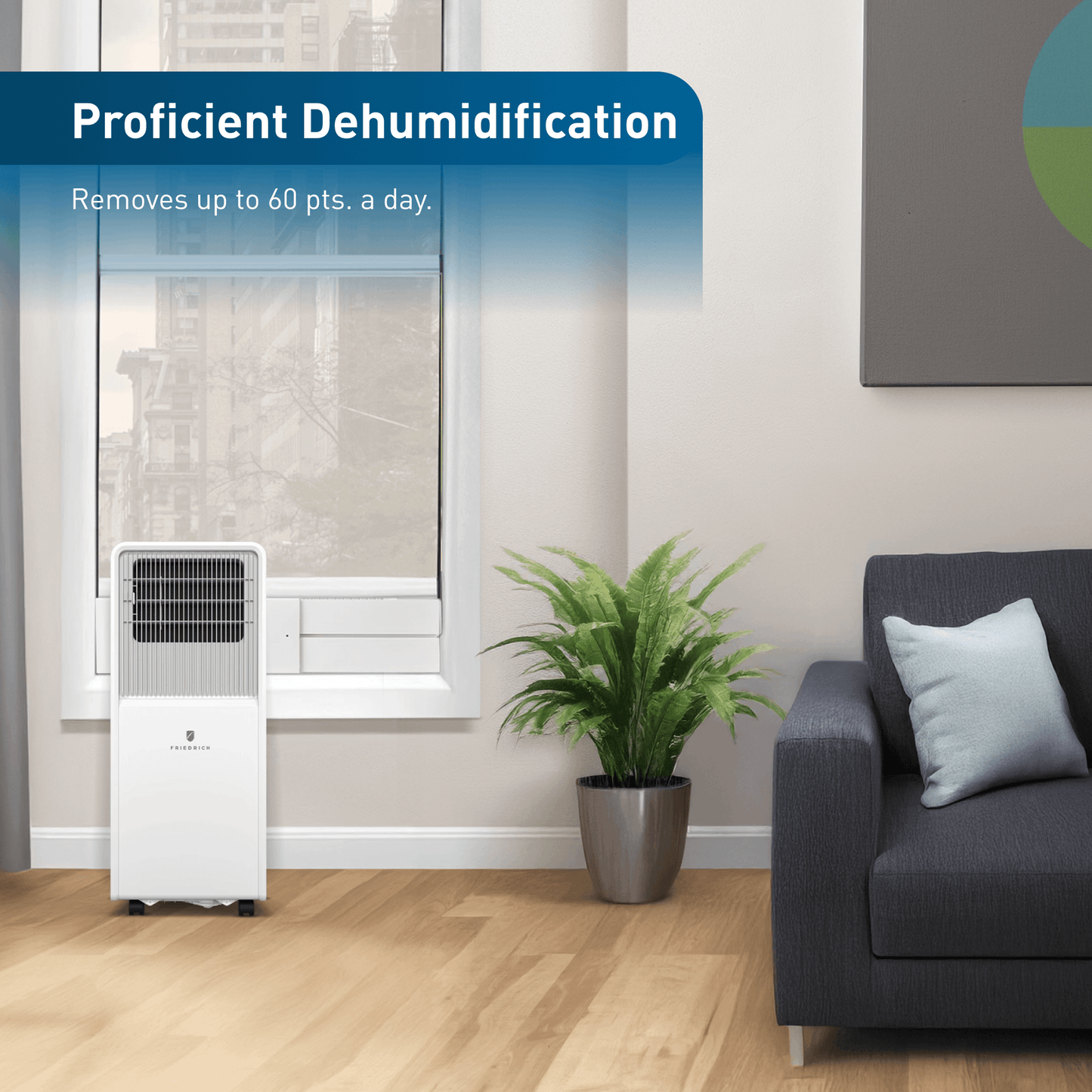 Friedrich ZCP10SB Friedrich Zoneaire Compact 10,000 Btu Single-Hose Smart Portable Air Conditioner