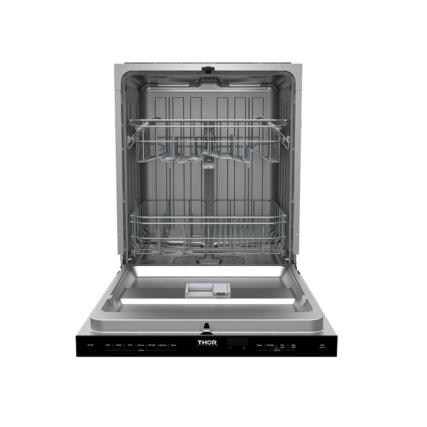 Thor Kitchen TDW24PTB 24 Inch Built-In Top Control Dishwasher With Pocket Handle - Black
