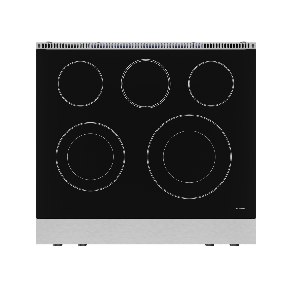 Thor Kitchen RSE30BLK 30 Inch Professional Electric Range With Tilt Panel Touch Control In Stainless Steel/Black Gordon Ramsay Series - Rse30-Blk