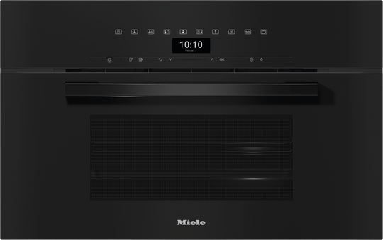Miele DGC7470OB Dgc 7470 Obsidian Black - 30" Compact Combi-Steam Oven Xl For Steam Cooking, Baking, Roasting With Networking + Brilliantlight.