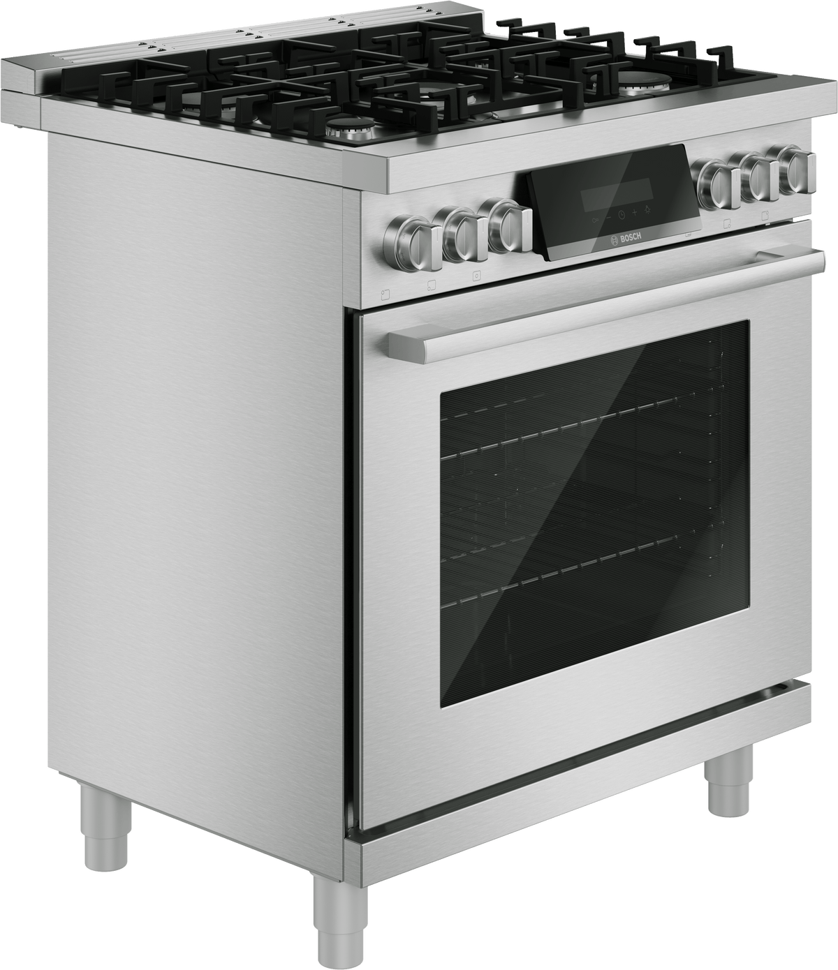 Bosch HDS8057U 800 Series, Dual Fuel Freestanding Range, 30'', Stainless Steel