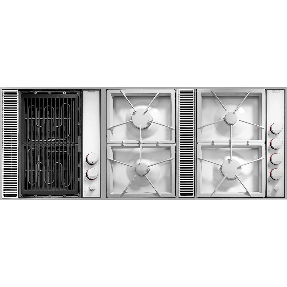 Jennair CVGX2423W 34" Expressions Collection Gas Downdraft Cooktop