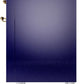Ilve UPI366NMPMBG Nostalgie Ii 36 Inch Electric Freestanding Range In Blue With Brass Trim