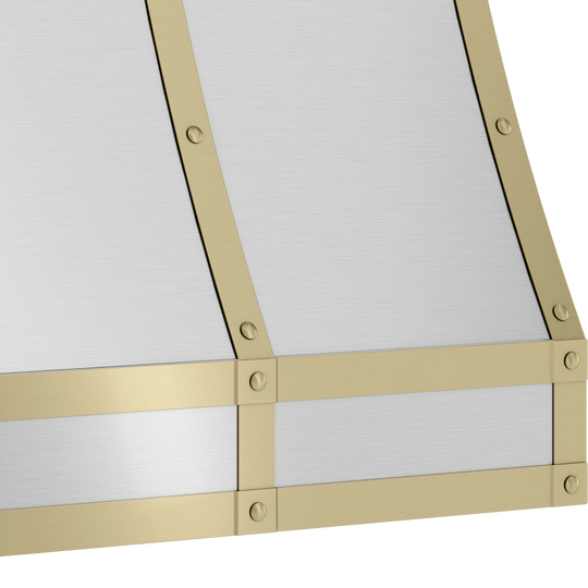Zephyr BKFT36ASG Forte Hood Banding Kit, 36In, Satin Gold
