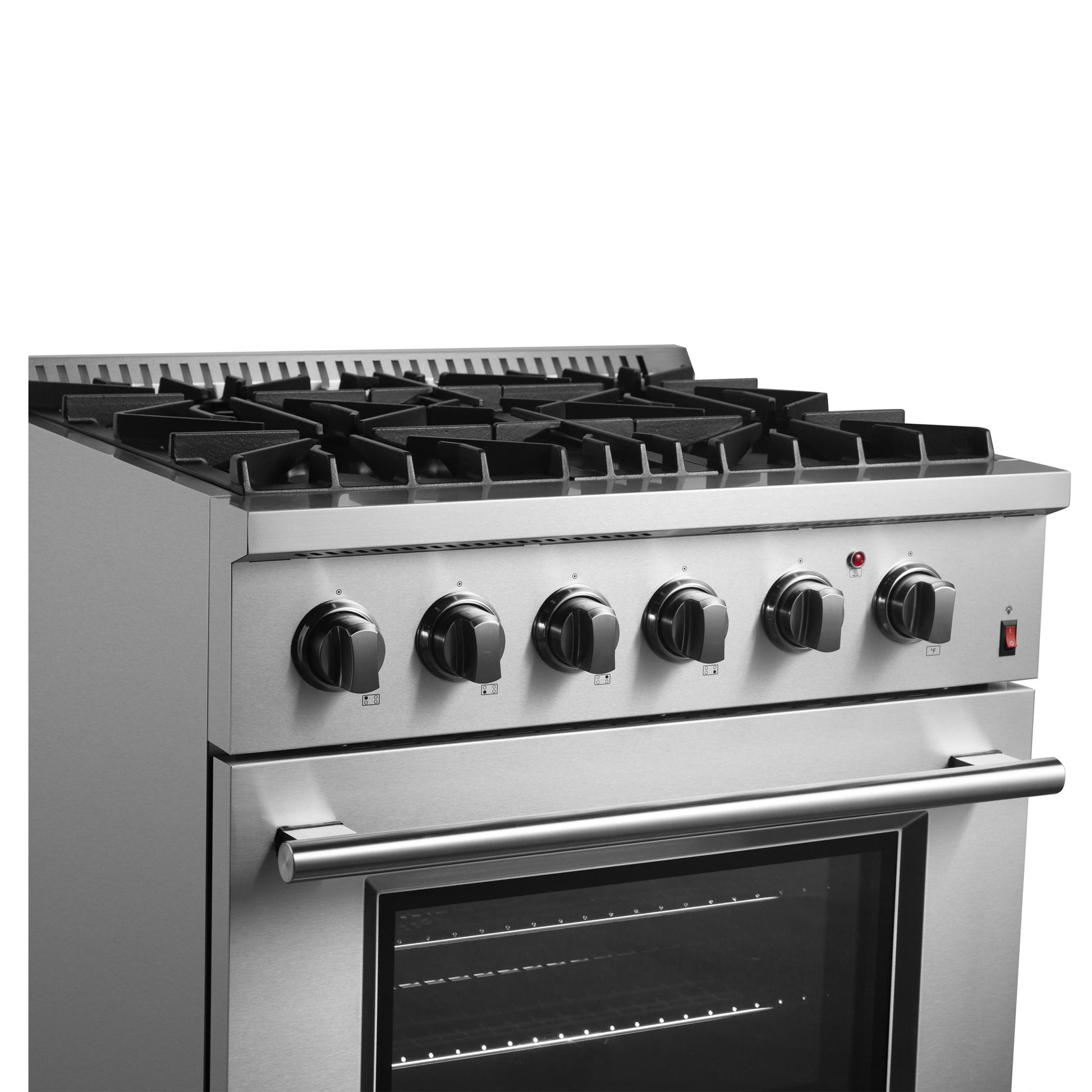 Forno FFSGS619730 Forno Marco 30-Inch Dual Fuel Range, Stainless Steel, 4 Burners, 37,000 Btu, True Convection Oven, Energy Efficient