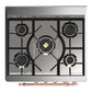 Ilve UM30QNR3AWP Ilve Um30Qnr3Awp Majestic Iii 30 Inch Dual Fuel Range With 5 Black Brass Burners, Dual Function Burner Up To 25,000 Btu (Natural Gas, Solid Door, Antique White, Copper)