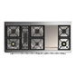 Ilve UM60FNR3MGCLP Ilve Um60Fnr3Mgclp Majestic Iii 60 Inch Dual Fuel Range With 9 Burners And Griddle, Dual Function Burner Up To 25,000 Btu (Liquid Propane, Triple Glass Door, Graphite Matte, Chrome)