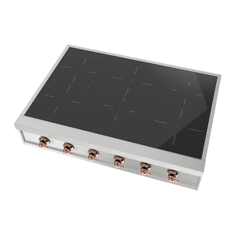 Ilve UHCPI366NSSP Ilve Uhcpi366Nssp Nostalgie Ii 36 Inch Built-In Induction Rangetop With 6 Elements (Copper)
