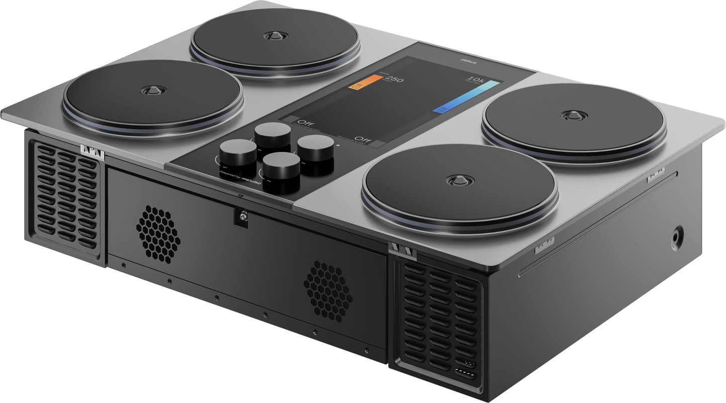 Zephyr ZHCT130AC Hypercore Induction Cooktop, 30In, Charcoal, Requires Battery