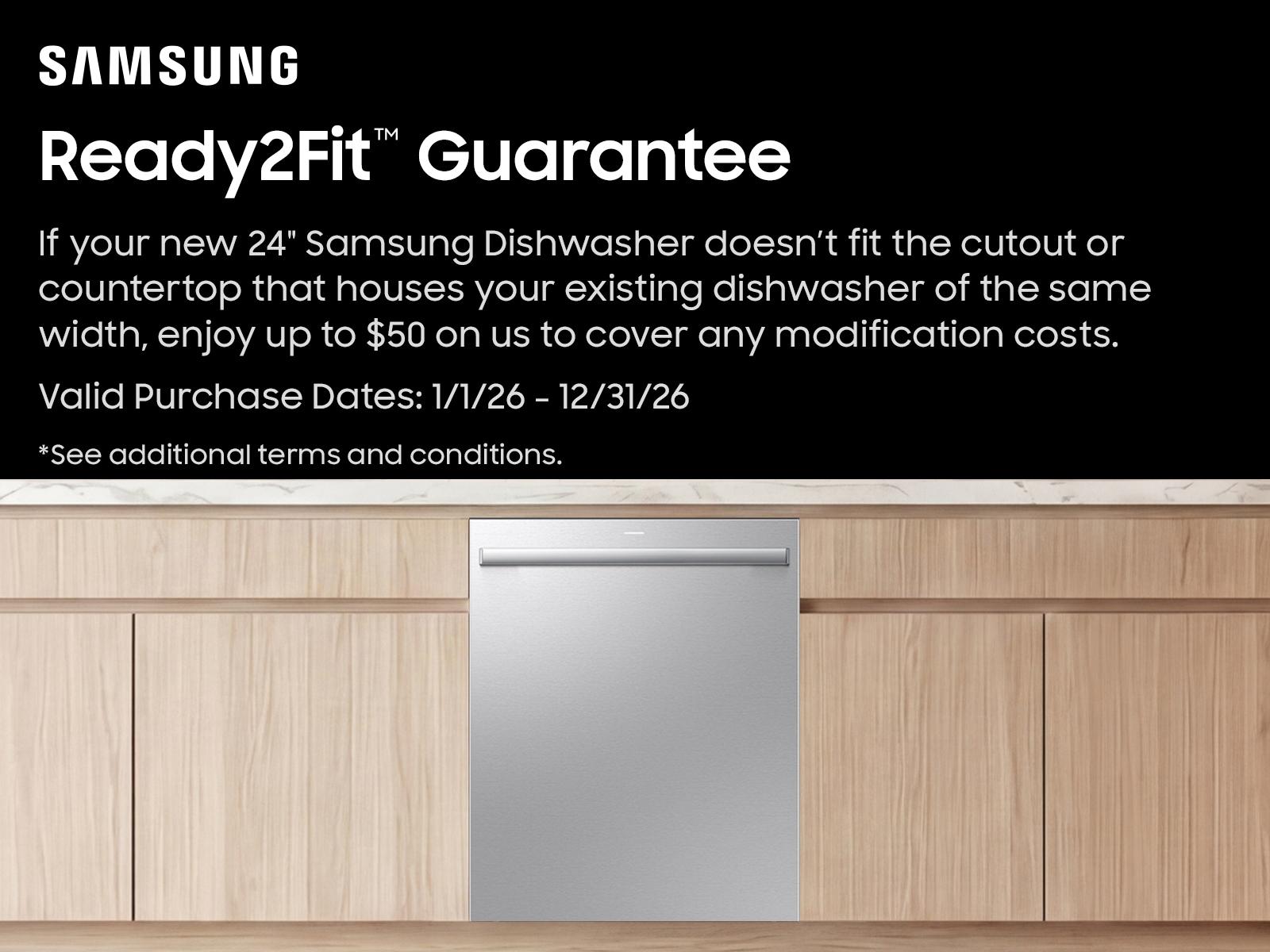Samsung DW90H89TETR Bespoke Ai Smart Dishwasher Ai Wash & 3Rd Rack Washing System Autorelease™ Door 38Dba