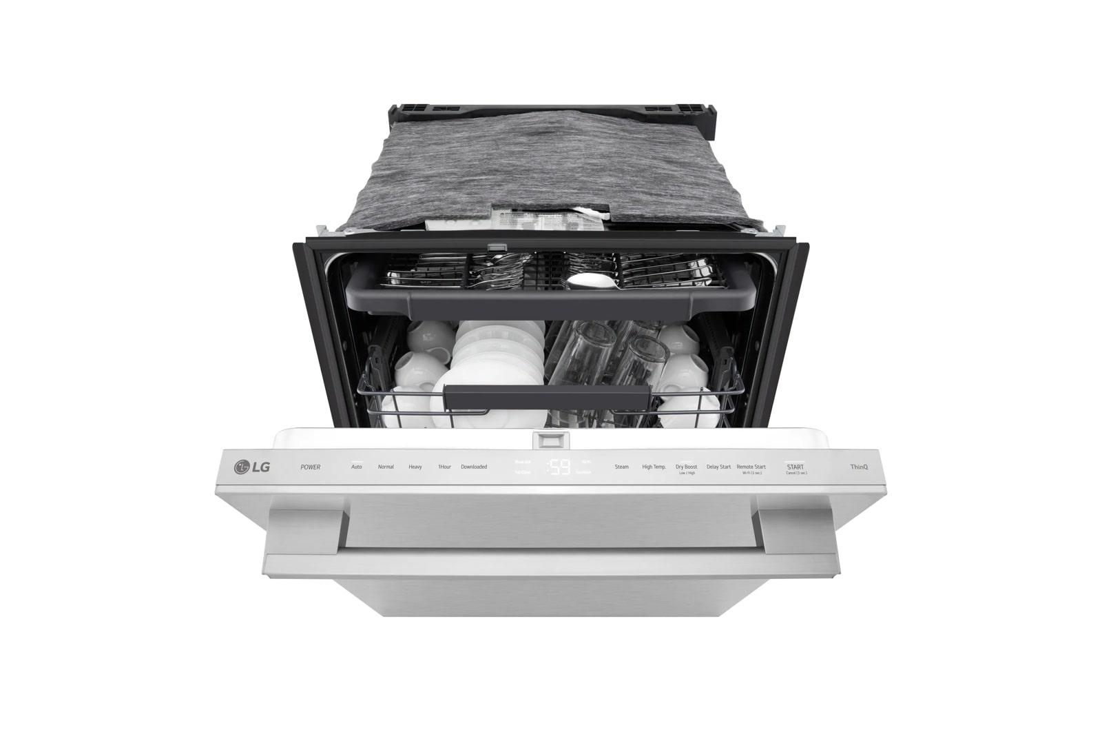 Lg LDNTM545S Smart Flushfit™ Top Control Dishwasher With 1-Hour Wash & Dry, Quadwash® Pro, And Dynamic Heat Dry™ W/Autovent Dry™