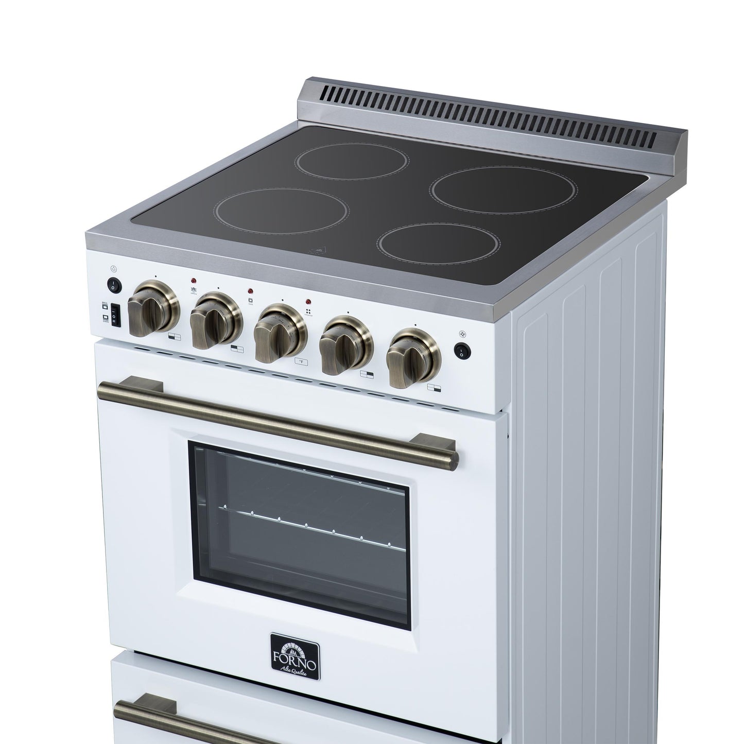 Forno FFSEL606924WHT Forno Loiano 24 Inch Freestanding Electric Range In White