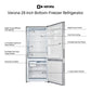Verona VEFBF2814RSL Verona Vefbf2814Rsl 28 Inch Bottom Freezer Refrigerator With 14.8 Cu. Ft. Total Capacity, Recessed Handle, Reversible Doors, Ice Maker, Energy Star