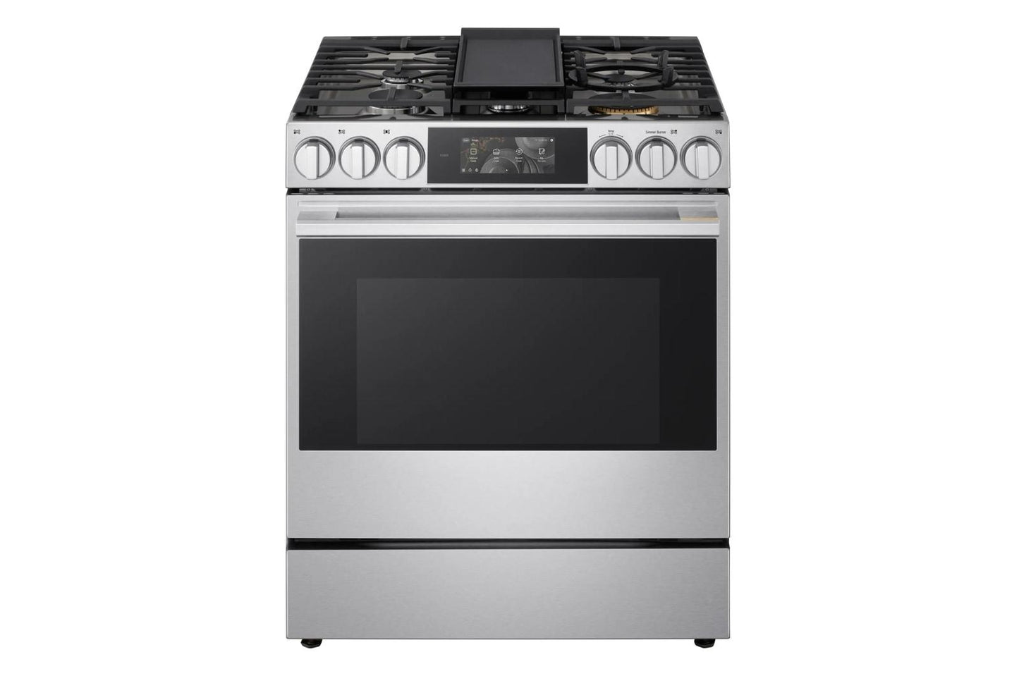 Lg LSGU6339X Lg Signature 6.3 Cu. Ft. Smart Gas Slide-In Range With Dynamic Probake Convection®, Air Fry, Air Sous Vide, Pizza Mode And Ai Gourmet Camera