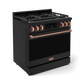 Thor Kitchen RSG36BLPRSG 36 Inch Professional Lp Range With Tilt Panel Touch Control In Black/Rose Gold Gordon Ramsay Series - Rsg36Blp-Rsg