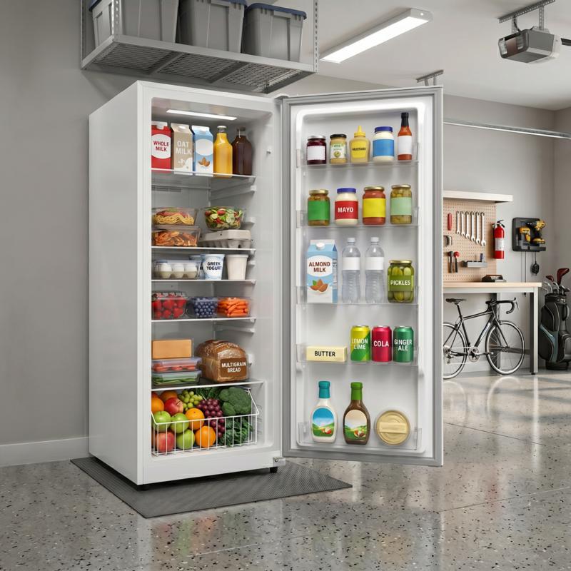 Element Appliance EXUF17CEEW Element 17.0 Cu. Ft. Upright Convertible Freezer / Refrigerator - White, Energy Star (Exuf17Ceew)