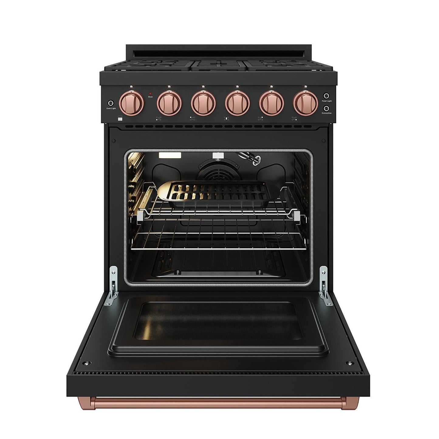 Thor Kitchen RSG30PBRSG 30 Inch Professional Gas With Precision Knob Control In Black/Rose Gold