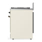 Ilve UM30QNR3AWBLP Ilve Um30Qnr3Awblp Majestic Iii 30 Inch Dual Fuel Range With 5 Black Brass Burners, Dual Function Burner Up To 25,000 Btu (Liquid Propane, Solid Door, Antique White, Burnished)