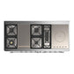 Ilve UM60FSNR3AWC Ilve Um60Fsnr3Awc Majestic Iii 60 Inch Dual Fuel Range With 7 Burners, Griddle And French Top, Dual Function Burner With Up To 25,000 Btu (Natural Gas, Triple Glass Door, Antique White, Chrome)