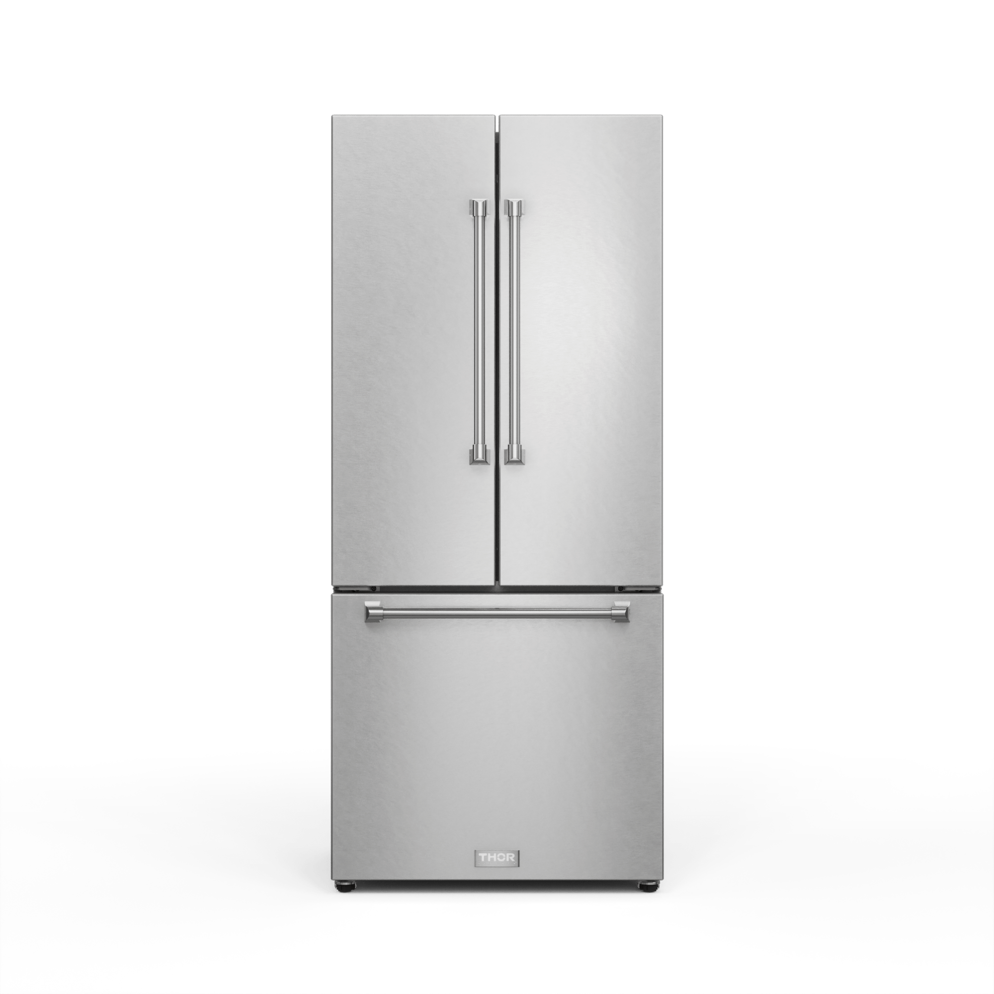 Thor Kitchen RF3017FFD99 30 Inch 17.7 Cu Ft French Door Counter Depth Refrigerator With Ice Maker In Stainless Steel Gordon Ramsay Series - Rf3017Ffd99