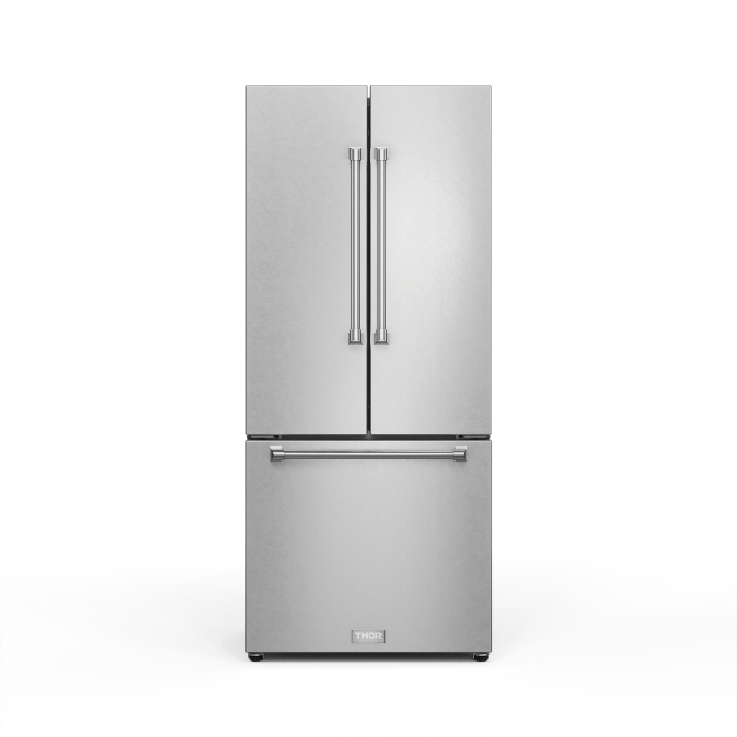 Thor Kitchen RF3017FFD99 30 Inch 17.7 Cu Ft French Door Counter Depth Refrigerator With Ice Maker In Stainless Steel Gordon Ramsay Series - Rf3017Ffd99