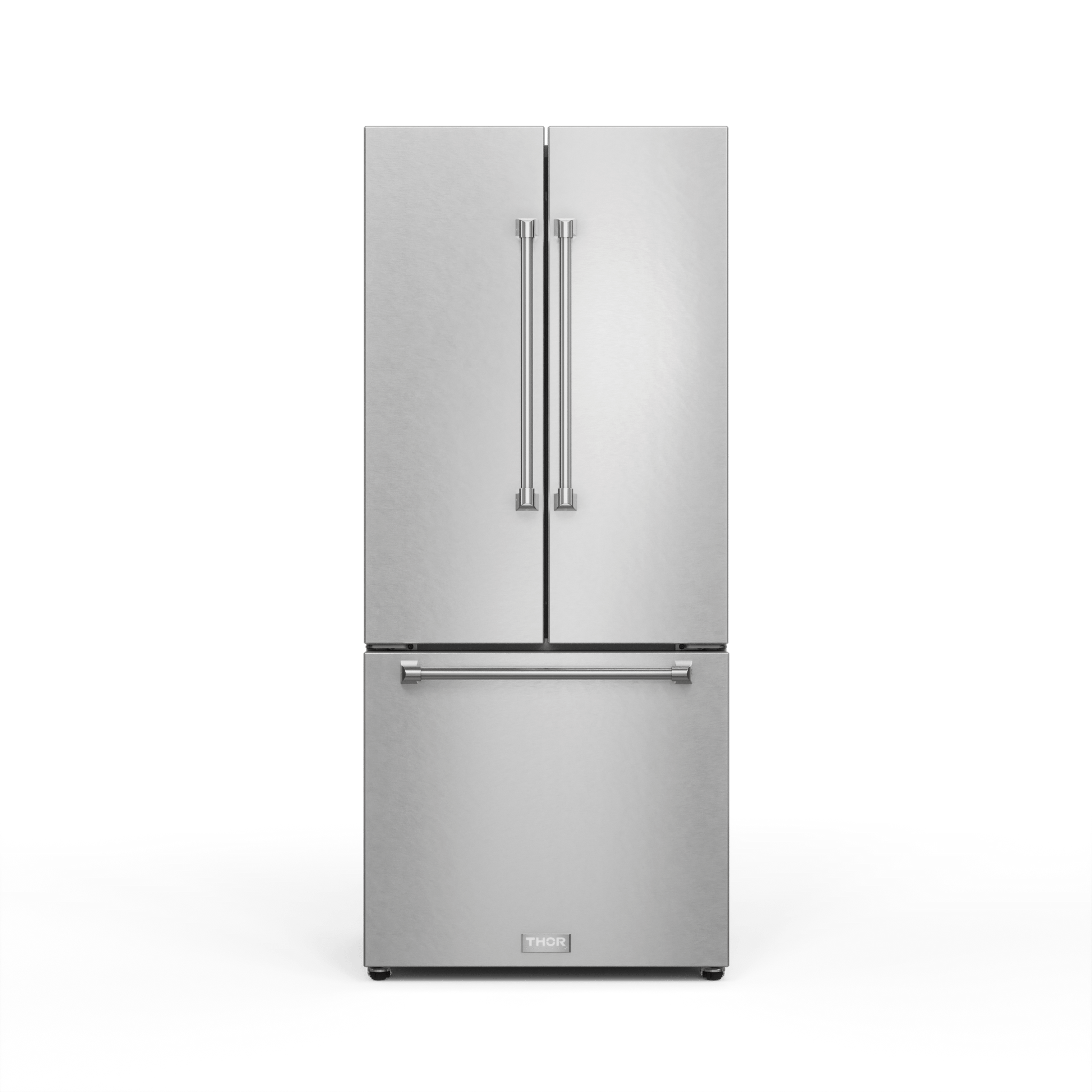 Thor Kitchen RF3017FFD99 30 Inch 17.7 Cu Ft French Door Counter Depth Refrigerator With Ice Maker In Stainless Steel Gordon Ramsay Series - Rf3017Ffd99