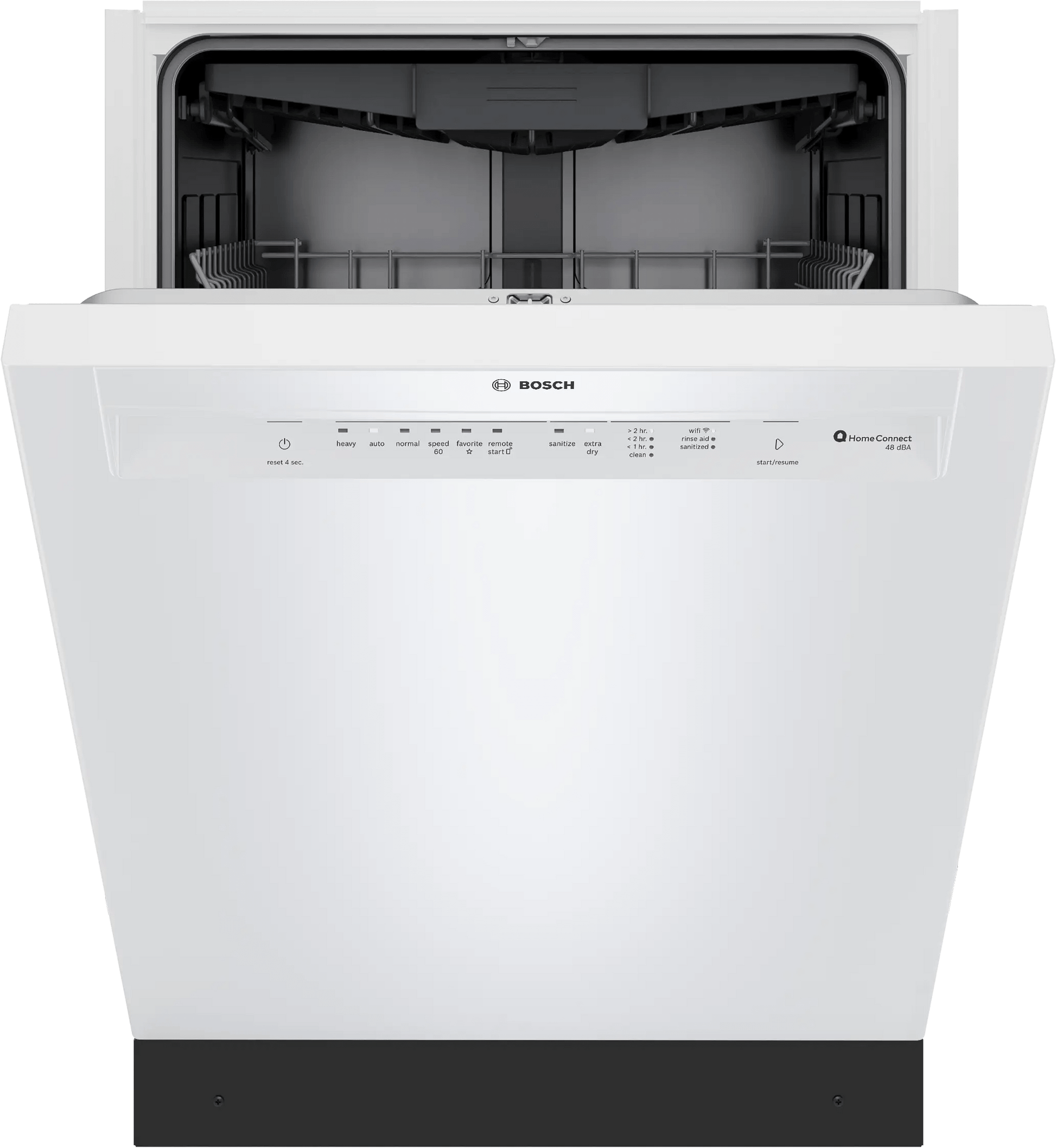 Bosch SHE43DM2N 300 Recessed Handle, 48 Dba, Standard 3Rd Rack, Puredry - Wh