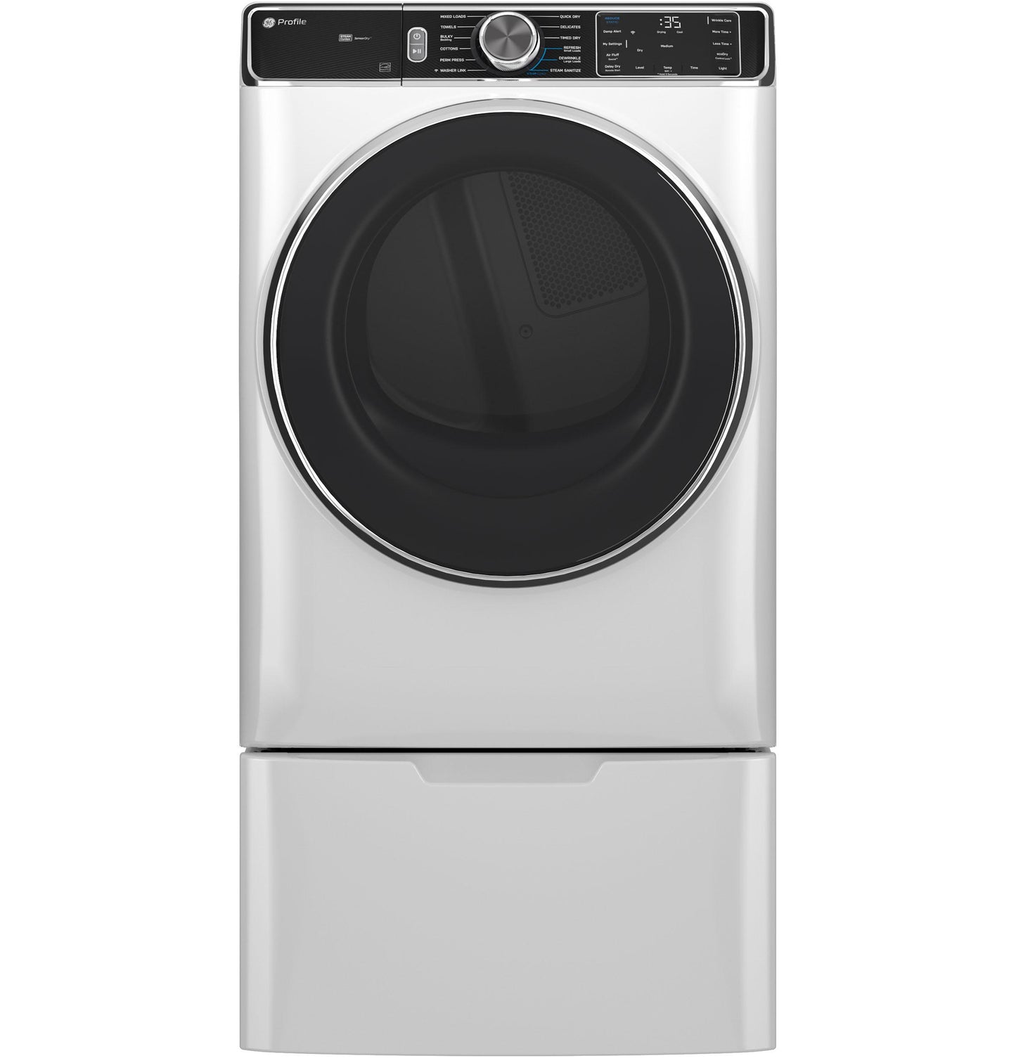 Ge Appliances PFD87ESSVWW Ge Profile™ 7.8 Cu. Ft. Capacity Smart Front Load Electric Dryer With Steam And Sanitize Cycle
