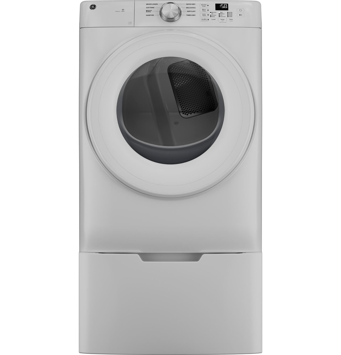 Ge Appliances GFD35ESSYWW Ge® Energy Star® 7.8 Cu. Ft. Capacity Smart Front Load Electric Dryer
