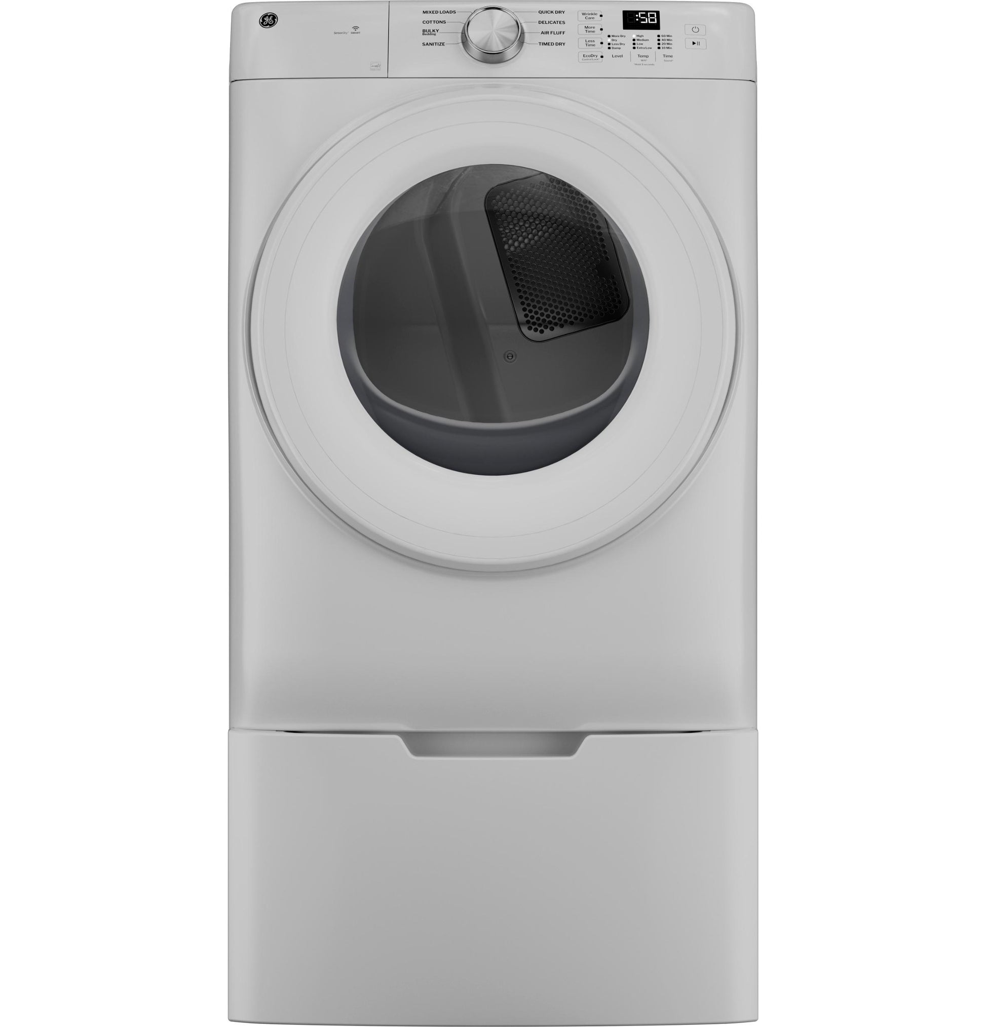 Ge Appliances GFD35ESSYWW Ge® Energy Star® 7.8 Cu. Ft. Capacity Smart Front Load Electric Dryer