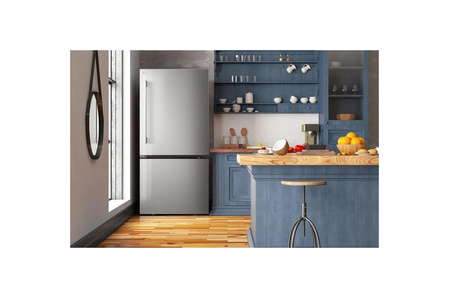 Lg LB26H2200S 26 Cu. Ft. Bottom Freezer Refrigerator