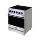 Thor Kitchen RSE30PBLU 30 Inch Professional Electric Range With Precision Knob Control In Stainless Steel And Blue Gordon Ramsay Series